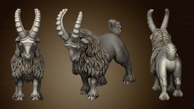 3D model More Dwarf Goat Riders (STL)