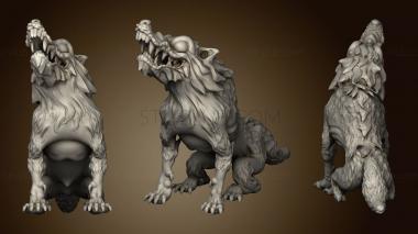 3D model Orc King Wolf (STL)