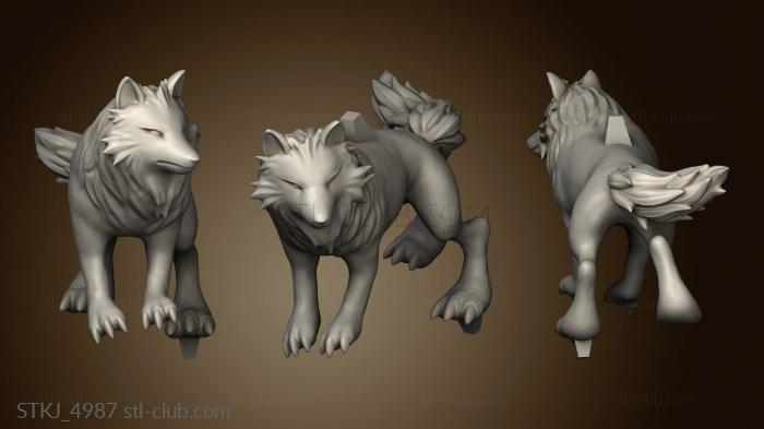 3D model Princess Mononoke Wolf (STL)