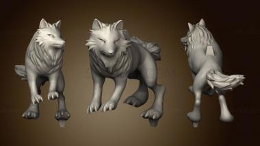 3D model Princess Mononoke Wolf (STL)