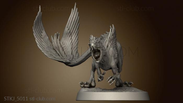 3D model Raptors Raptor Pose Base (STL)