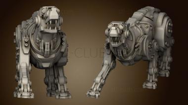 3D model Sauberung Dogs Cyber Mastiff Dog Addon (STL)