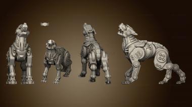 3D model Sauberung Dogs Cyber Mastiff Dog Addon (STL)