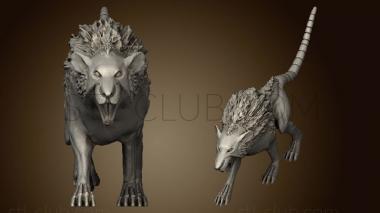 3D model Skavens Rat Wolf (STL)