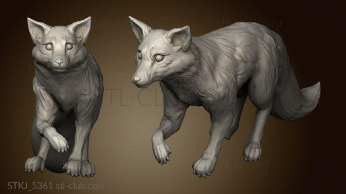 3D model Tiger Skull Legions the Nightz Night Fox standing (STL)