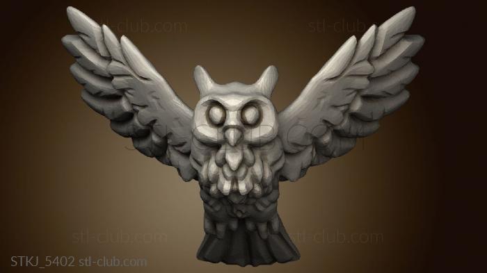 3D model Woodland Owl (STL)