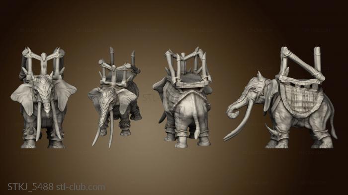 3D model War Elephant (STL)