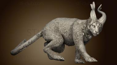 3D model White Werewolf The Lightning Cat (STL)