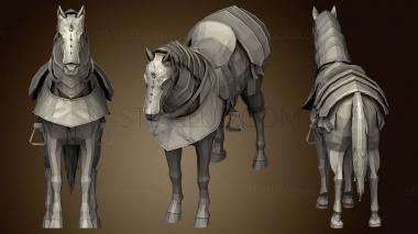 3D model wild animals rigged Horse Tattoo Creator (STL)