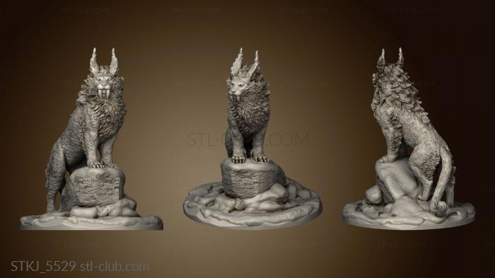 3D модель Зимняя Дикая Кошка (STL)