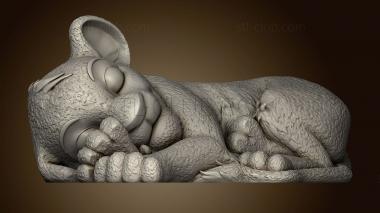 3D model simba sleep (STL)