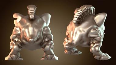 3D модель Возраст Орки Гоблин Мяугриб Вышибала Кот Сквиг (STL)