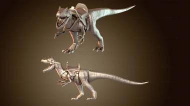 3D model Allosaurus Mount Only (STL)