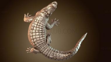 3D модель Нападение американского аллигатора (STL)