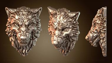 3D model Angry Wolf Wall Decoration (STL)