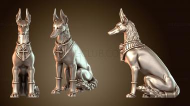 3D модель Сидящая гончая Анубис (STL)