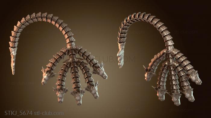 Статуэтки животных Сочленённая Гидра Мифическое Змееподобное Существо Вьяиз