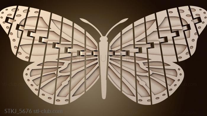 Статуэтки животных Сочлененные слои монарха