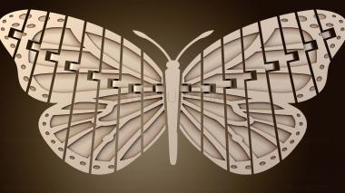 3D модель Сочлененные слои монарха (STL)