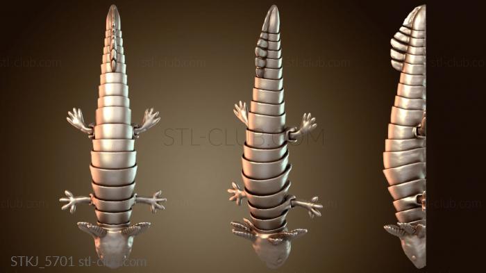 Статуэтки животных Аксолотль сочлененный