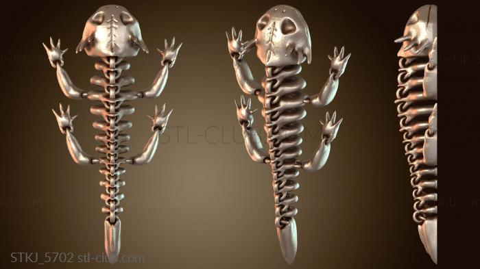 Статуэтки животных Скелет аксолотля