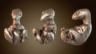 3D мадэль Голубой велоцираптор (STL)