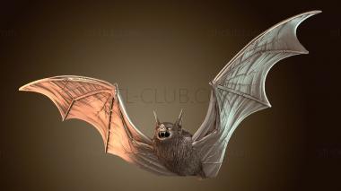 3D модель Бэйн против Бэтмена Бэтс Вэлиант (STL)