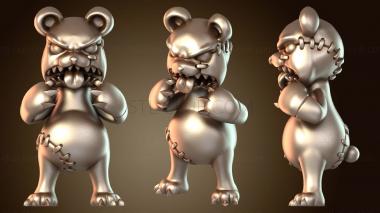 3D мадэль Медведь Волк (STL)