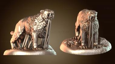 3D мадэль Экшн зверя и саблезубого тигра (STL)