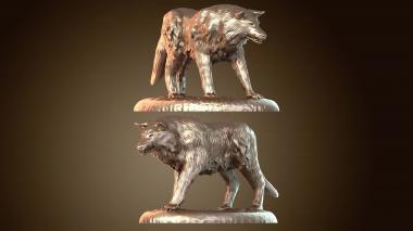 3D model Beast Wolf Action (STL)