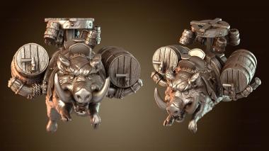 3D model Boar Beer Mount Rider (STL)