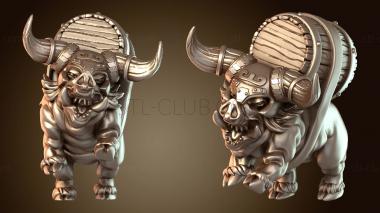 3D мадэль Кабан Сильный (STL)