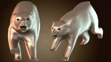 3D модель Бурый медведь (STL)
