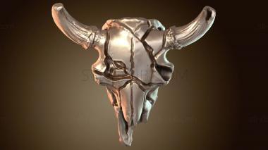 3D мадэль Свирепый бычий череп (STL)