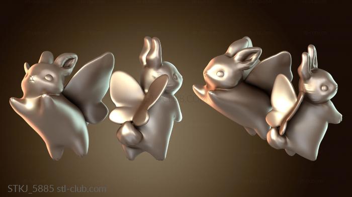 Статуэтки животных Кролики-бабочки