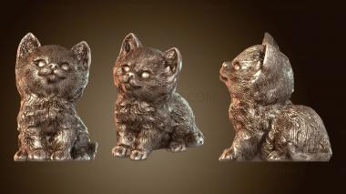 3D модель Любопытный кот (STL)