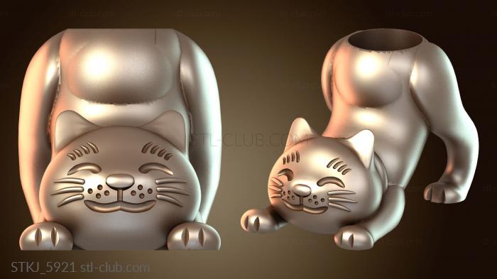 Горшок для кактуса для кошек