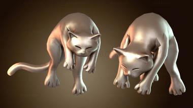 3D модель Кошки, накинутые на плечи. (STL)