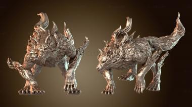 3D model Cinderwolf Fenris Growling (STL)