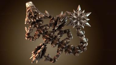 3D модель Синдв Зимнекрылый Дракончик Короткий Хвост (STL)