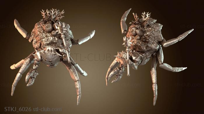 Статуэтки животных Люди-крабы с булавой