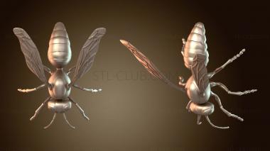 3D model Creatures Giant Wasp (STL)