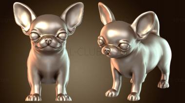 3D model Cute Puppy Chihuahua with VRML Boubi (STL)