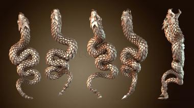 3D модель Демоны рассеивают ландшафтную арфу (STL)