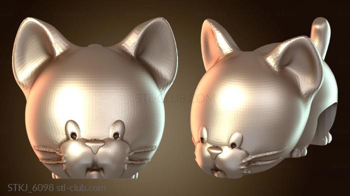 Статуэтки животных Кот-динозавр для сумки