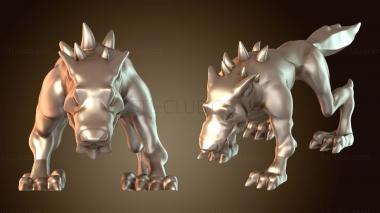 3D model Dire Wolf (STL)