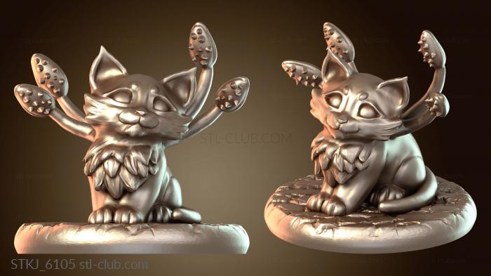 Статуэтки животных Декоративный котенок-вытеснитель