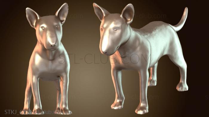 Статуэтки животных Собака Бультерьер Готов к ЧПУ