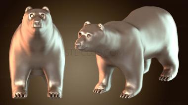 3D мадэль Дракон Белый Медведь Могучий (STL)