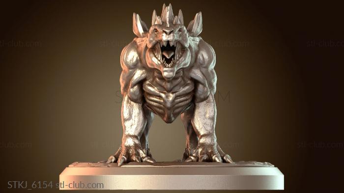 Драконий волк со скалой